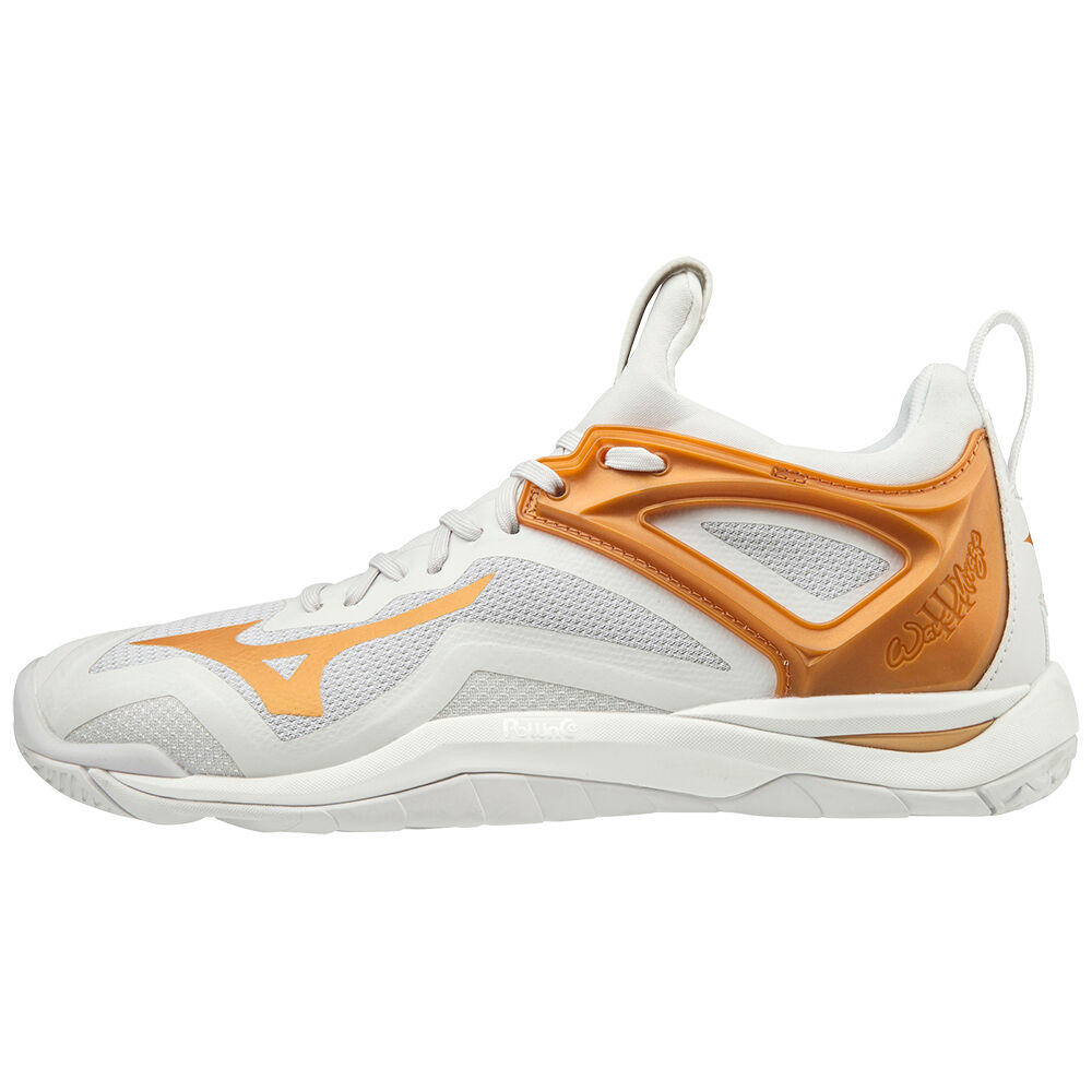 Womens Mizuno WAVE MIRAGE 3 Badminton Shoes White Philippines (OTCIPL208)